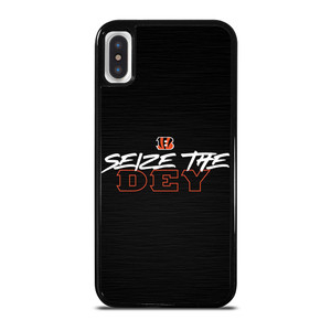 CINCINNATI BENGALS LOGO FOOTBALL TEAM SEIZE THE DEY iPhone X / XS Case Cover
