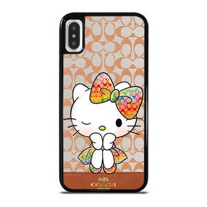 COACH NEW YORK LOGO HELLO KITTY iPhone X / XS Case Cover