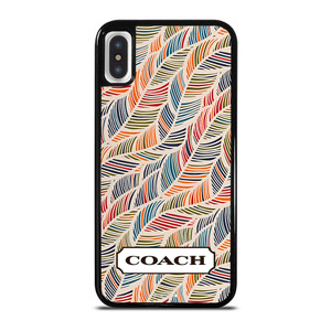 COACH NEW YORK LOGO MONOGRAM SEAMLESS PATTERN iPhone X / XS Case Cover