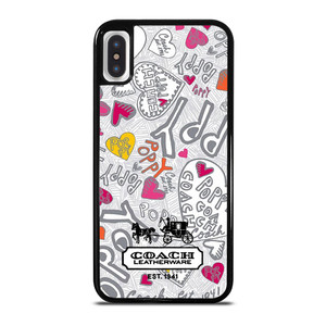 COACH NEW YORK LOGO POPPY COLORFUL iPhone X / XS Case Cover