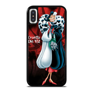 CRUELLA DE VIL DISNEY VILLAIN iPhone X / XS Case Cover