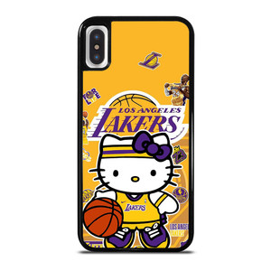 HELLO KITTY LA LAKERS KOBE BRYANT iPhone X / XS Case Cover