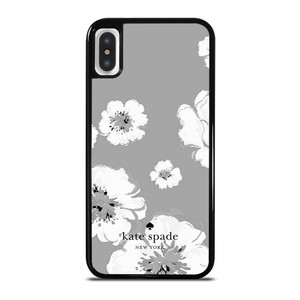 KATE SPADE NEW YORK LOGO FLORAL GRAY iPhone X / XS Case Cover