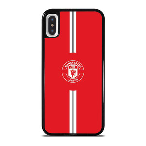 MANCHESTER UNITED FC LOGO FOOTBALL CLUB RED DEVILS ICON iPhone X / XS Case Cover