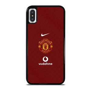 MANCHESTER UNITED FC LOGO FOOTBALL VODAFONE JERSEY iPhone X / XS Case Cover