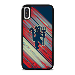RED DEVILS MANCHESTER UNITED FC FOOTBALL CLUB LOGO iPhone X / XS Case Cover