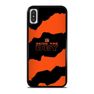 SEIZE THE DEY CINCINNATI BENGALS LOGO FOOTBALL TEAM iPhone X / XS Case Cover