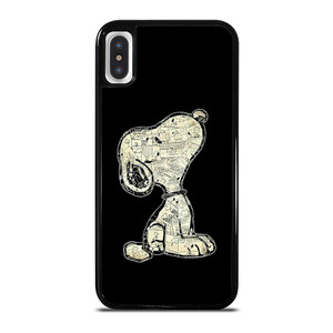 SNOOPY DOG THE PEANUTS CARTOON iPhone X / XS Case Cover