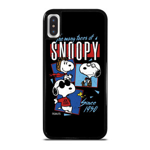 SNOOPY FACES THE PEANUTS CARTOON iPhone X / XS Case Cover SNOOPY FACES THE PEANUTS CARTOON iPhone X / XS Case Cover