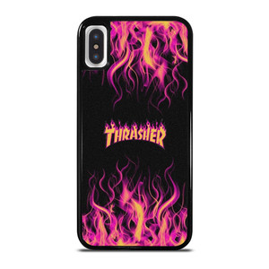 THRASHER FLAME SKATEBOARD MAGAZINE iPhone X / XS Case Cover