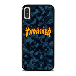 THRASHER SKATEBOARD CAMO BLUE iPhone X / XS Case Cover