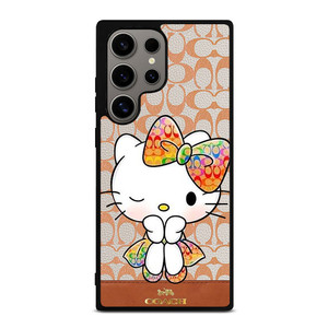 COACH NEW YORK LOGO HELLO KITTY Samsung Galaxy S24 Ultra Case Cover COACH NEW YORK LOGO HELLO KITTY Samsung Galaxy S24 Ultra Case Cover