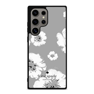 KATE SPADE NEW YORK LOGO FLORAL GRAY Samsung Galaxy S24 Ultra Case Cover