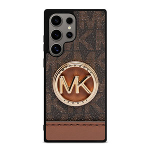 MICHAEL KORS LOGO MK WALLET BROWN Samsung Galaxy S24 Ultra Case Cover