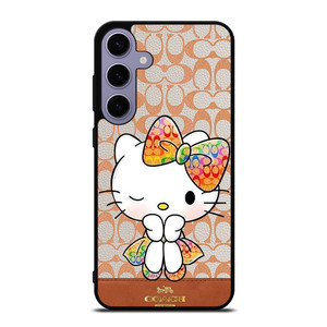 COACH NEW YORK LOGO HELLO KITTY Samsung Galaxy S24 Plus Case Cover