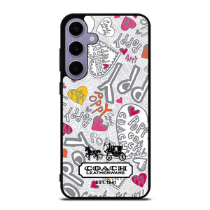 COACH NEW YORK LOGO POPPY COLORFUL Samsung Galaxy S24 Plus Case Cover