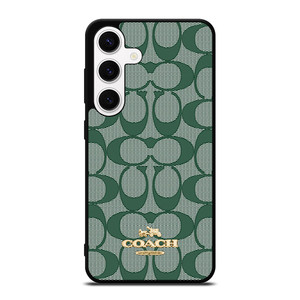 COACH NEW YORK LOGO GREEN ICONS Samsung Galaxy S24 Case Cover