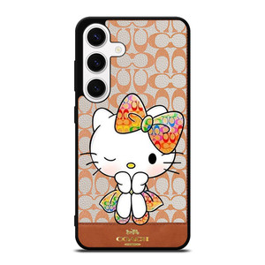 COACH NEW YORK LOGO HELLO KITTY Samsung Galaxy S24 Case Cover