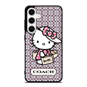 HELLO KITTY X COACH NEW YORK LOGO Samsung Galaxy S24 Case Cover