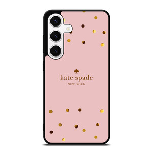 KATE SPADE NEW YORK LOGO PINK GOLDEN POLKADOTS KATE SPADE NEW YORK LOGO PINK GOLDEN POLKADOTS