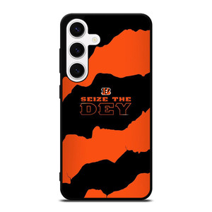 SEIZE THE DEY CINCINNATI BENGALS LOGO FOOTBALL TEAM Samsung Galaxy S24 Case Cover SEIZE THE DEY CINCINNATI BENGALS LOGO FOOTBALL TEAM Samsung Galaxy S24 Case Cover