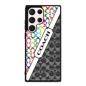 COACH NEW YORK LOGO COLORFULL BLACK ICON Samsung Galaxy S23 Ultra Case Cover