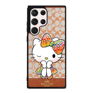 COACH NEW YORK LOGO HELLO KITTY Samsung Galaxy S23 Ultra Case Cover COACH NEW YORK LOGO HELLO KITTY Samsung Galaxy S23 Ultra Case Cover