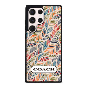 COACH NEW YORK LOGO MONOGRAM SEAMLESS PATTERN Samsung Galaxy S23 Ultra Case Cover