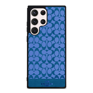 COACH NEW YORK LOGO PATTERN BLUE EMBLEM Samsung Galaxy S23 Ultra Case Cover