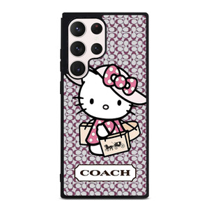 HELLO KITTY X COACH NEW YORK LOGO Samsung Galaxy S23 Ultra Case Cover HELLO KITTY X COACH NEW YORK LOGO Samsung Galaxy S23 Ultra Case Cover