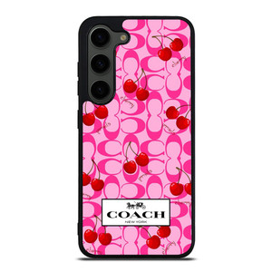COACH NEW YORK LOGO CHERRY ICON Samsung Galaxy S23 Plus Case Cover