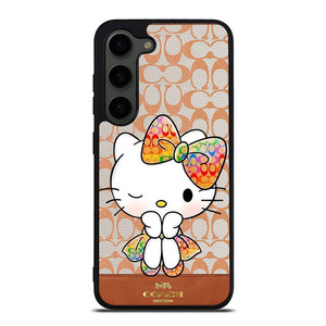 COACH NEW YORK LOGO HELLO KITTY Samsung Galaxy S23 Plus Case Cover