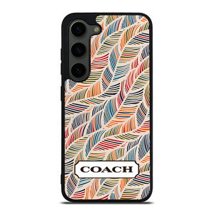 COACH NEW YORK LOGO MONOGRAM SEAMLESS PATTERN Samsung Galaxy S23 Plus Case Cover