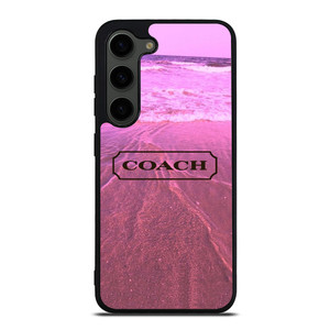 COACH NEW YORK LOGO PINK BEACH Samsung Galaxy S23 Plus Case Cover