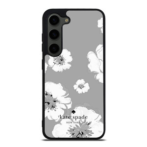 KATE SPADE NEW YORK LOGO FLORAL GRAY Samsung Galaxy S23 Plus Case Cover KATE SPADE NEW YORK LOGO FLORAL GRAY Samsung Galaxy S23 Plus Case Cover