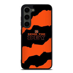SEIZE THE DEY CINCINNATI BENGALS LOGO FOOTBALL TEAM Samsung Galaxy S23 Plus Case Cover