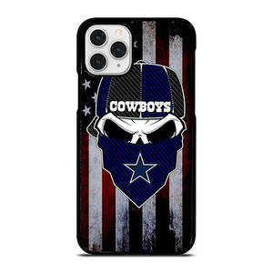 DALLAS COWBOYS SKULL USA FLAG iPhone 11 Pro Case Cover