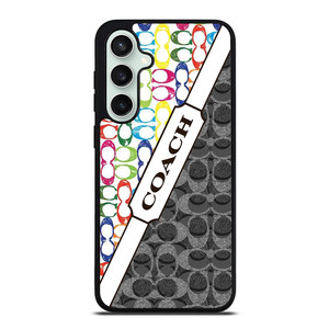 COACH NEW YORK LOGO COLORFULL BLACK ICON Samsung Galaxy S23 FE Case Cover