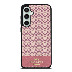 COACH NEW YORK LOGO PINK EMBLEM PATTERN Samsung Galaxy S23 FE Case Cover