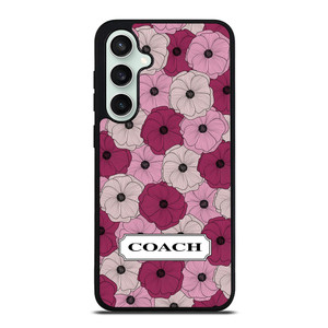 COACH NEW YORK LOGO PURPLE FLOWER Samsung Galaxy S23 FE Case Cover