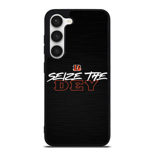 CINCINNATI BENGALS LOGO FOOTBALL TEAM SEIZE THE DEY Samsung Galaxy S23 Case Cover