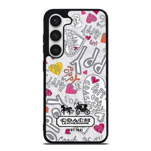 COACH NEW YORK LOGO POPPY COLORFUL Samsung Galaxy S23 Case Cover