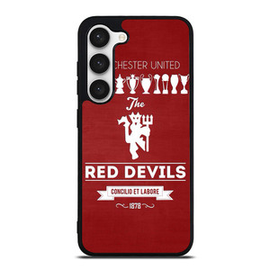MANCHESTER UNITED FC LOGO FOOTBALL RED DEVILS Samsung Galaxy S23 Case Cover