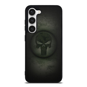 PUNISHER LOGO METAL CARBON Samsung Galaxy S23 Case Cover PUNISHER LOGO METAL CARBON Samsung Galaxy S23 Case Cover
