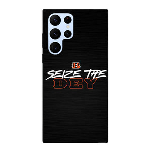CINCINNATI BENGALS LOGO FOOTBALL TEAM SEIZE THE DEY Samsung Galaxy S22 Ultra Case Cover