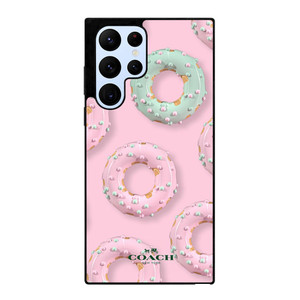 COACH NEW YORK LOGO DONUTS ICON Samsung Galaxy S22 Ultra Case Cover