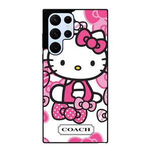 HELLO KITTY COACH NEW YORK PINK Samsung Galaxy S22 Ultra Case Cover HELLO KITTY COACH NEW YORK PINK Samsung Galaxy S22 Ultra Case Cover