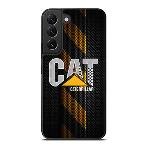 CATERPILLAR TRACTOR LOGO YELLOW METAL TRIPE Samsung Galaxy S22 Plus Case Cover
