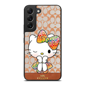 COACH NEW YORK LOGO HELLO KITTY Samsung Galaxy S22 Plus Case Cover