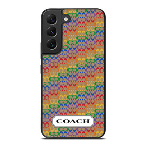 COACH NEW YORK LOGO PATTERN COLORFULI CONS Samsung Galaxy S22 Plus Case Cover